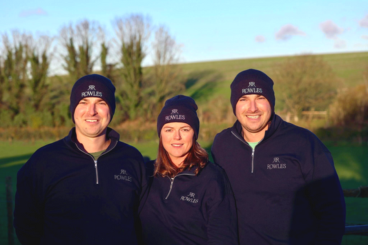 Carlilse Siblings wearing navy beany hats